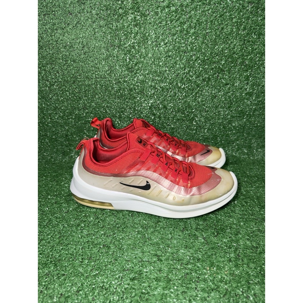 Nike Air Max Axis Men's Size 8 White Red Running Shoes Comfort Athletic Sneakers